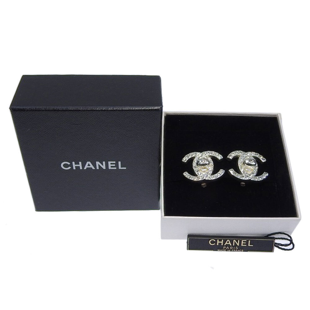 CHANEL Silver Logo Earrings - Picture 5 of 5